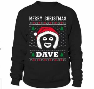 Merry christmas dave papa lazarou sweatshirt black