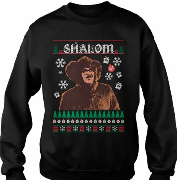 Shalom Jackie Christmas Sweatshirt black