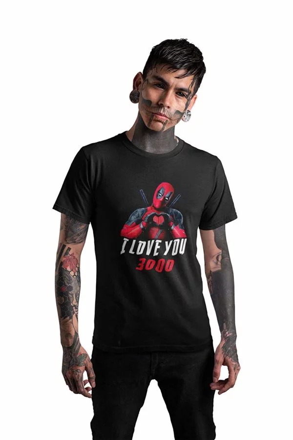 Deadpool Love You 3000 T-Shirt Black