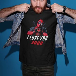 Deadpool Love You 3000 T-Shirt Black A