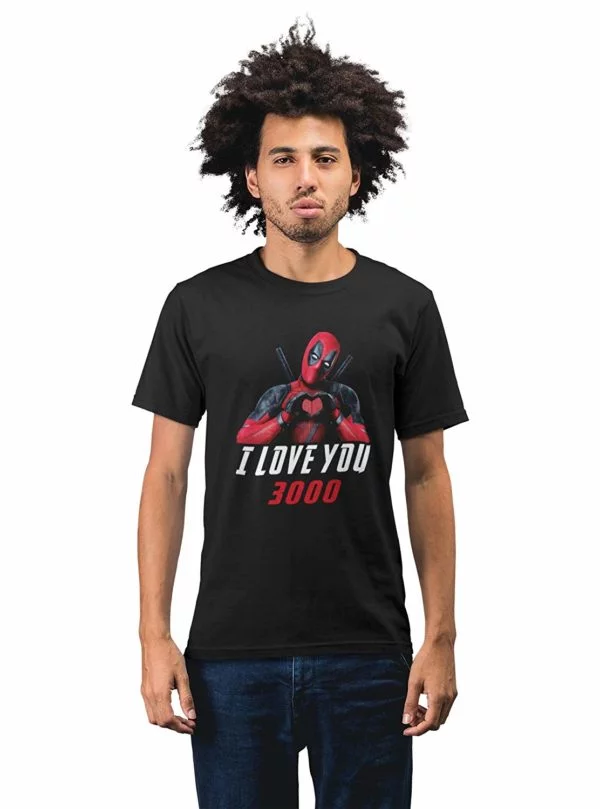 Deadpool Love You 3000 T-Shirt Black B