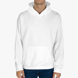 Man Unisex Hooded Sweatshirt Front