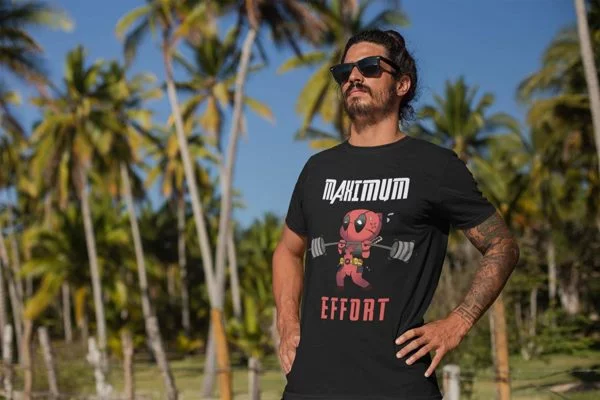 Maximum Effort Deadpool T-Shirt Black B