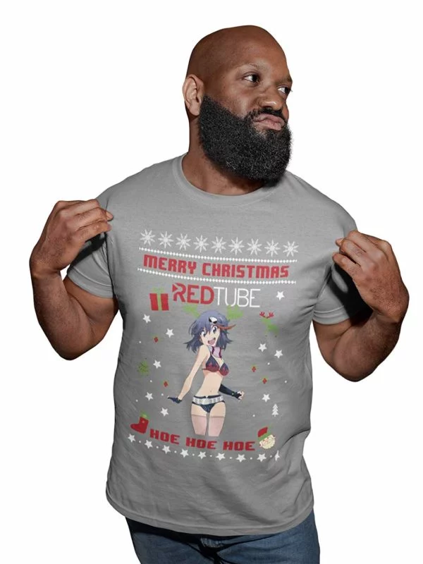 RedTube Merry Christmas T-Shirt Grey