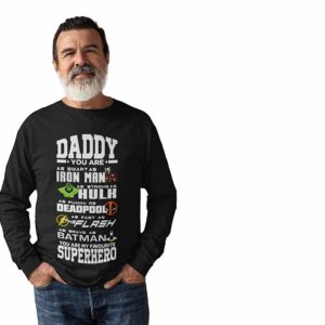 Superhero Dad Fathers Day Jumper Black A