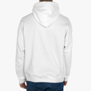 mens Unisex Hooded Sweatshirt Back