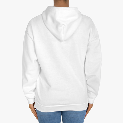 womens Unisex Hooded Sweatshirt Back