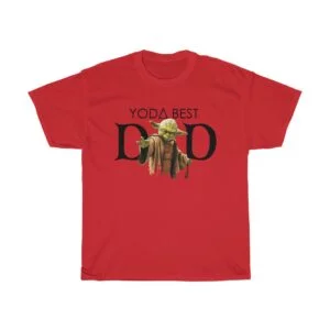 Yoda Best Dad Father's Day tshirt - red
