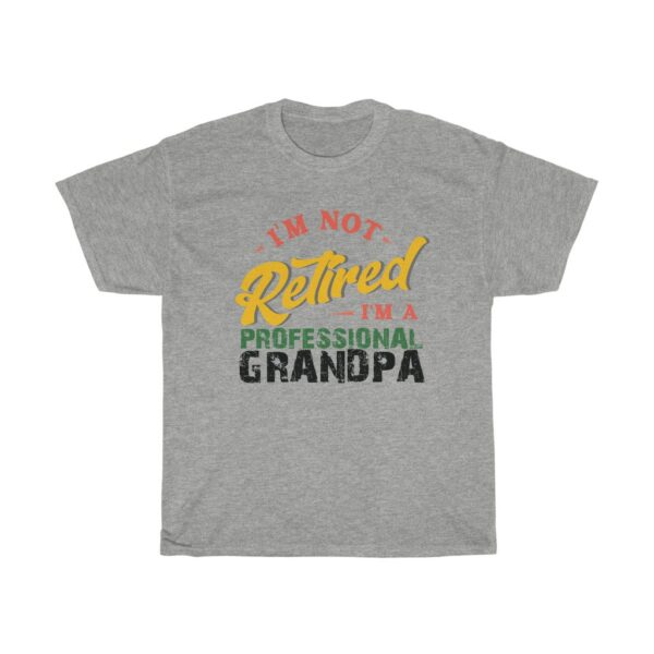 Im Not Retired I'm A Professional Grandpa t-shirt - grey