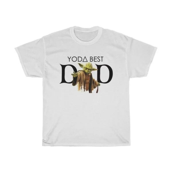 Yoda Best Dad Father's Day tshirt - white