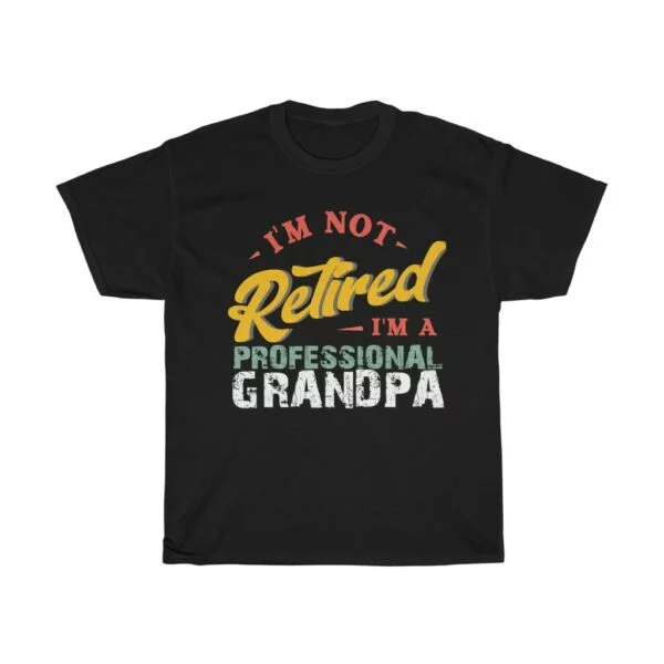 Professional Grandpa Father's Day tshirt - black