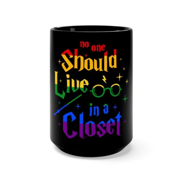 Closet mug Black Mug 15oz front