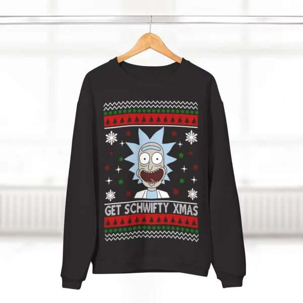 Rick And Morty Get Schwifty Xmas Christmas Unisex Crew Neck Sweatshirt