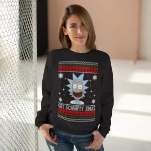 Rick And Morty Get Schwifty Xmas Christmas Unisex Crew Neck women