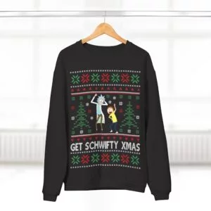 hanging Get Schwfty Christmas Sweater