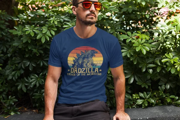 Dadzilla Father Of Monsters T Shirt For Dad