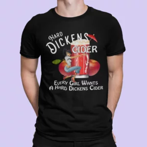 Dickens Cider Adult Meme in black