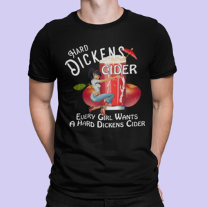 Hard Dickens Cider T shirt black