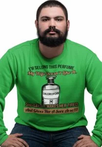 Chloroform Funny Sweatshirt green