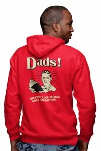 Fathers Day Hoodie red