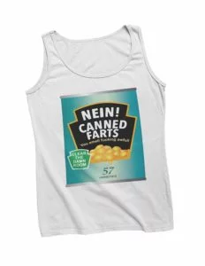 Nein canned farts vest white